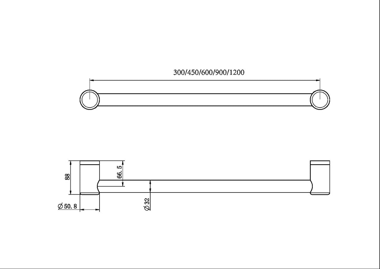 Calibre Mecca 32mm Grab Rail