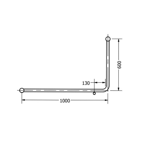 Calibre Mecca 32mm DDA Grab Rails Set 90 Degree Bent Tube