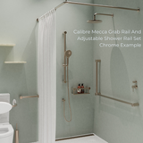 Calibre Mecca 32mm Grab Rail And Adjustable Shower Rail Set