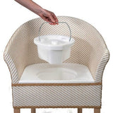 Care Quip Deluxe Basketweave Bedside Commode