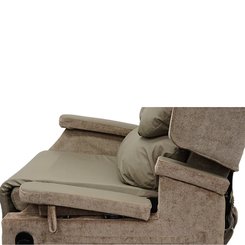 Configura Comfort | Left Dropdown Armrest in Medium/Large Beige Vinyl