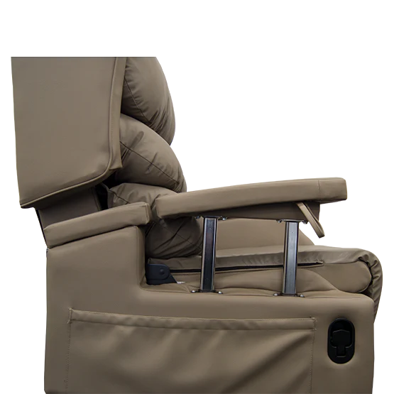 Configura Comfort | Right Dropdown Armrest in Medium/Large Beige Vinyl