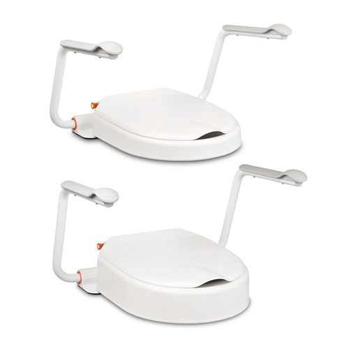 Etac Hi-Loo Fixed Stable and Comfortable Toilet Seat Raiser with Fixed Mounting