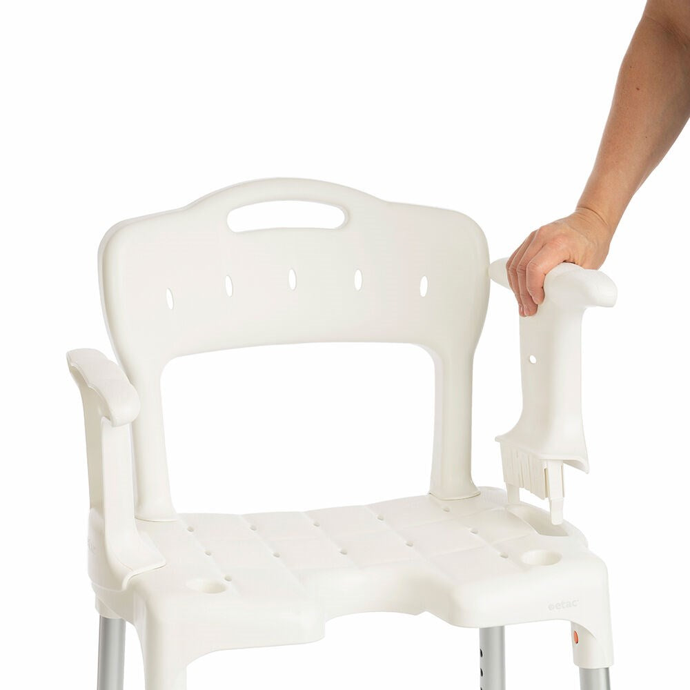 Etac Swift Shower Chair Stool (Arm Supports and Back)