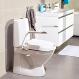 Etac Hi-Loo Fixed Stable and Comfortable Toilet Seat Raiser with Fixed Mounting