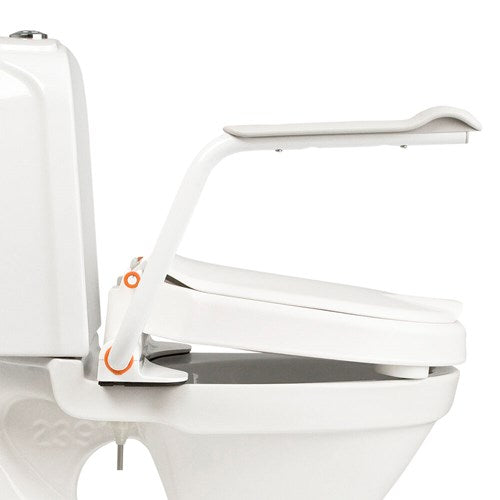 Etac Hi-Loo Fixed Stable and Comfortable Toilet Seat Raiser with Fixed Mounting