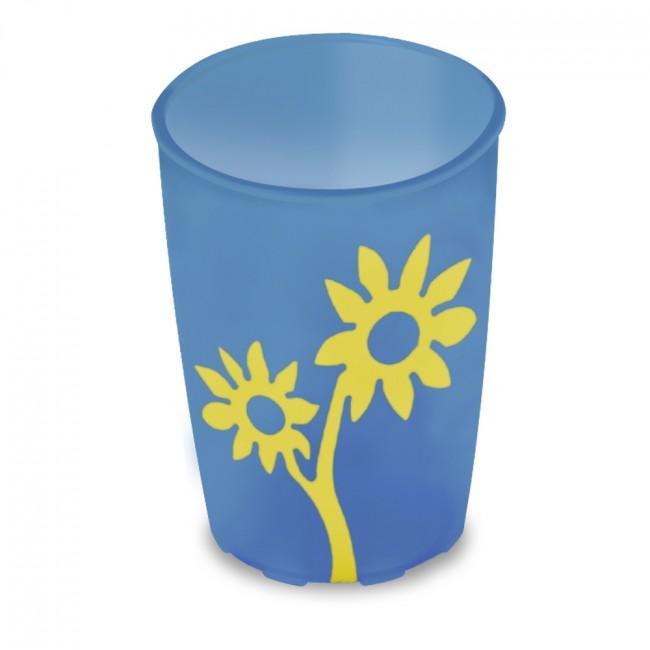 Ornamin Non Slip Cup, Flower Design